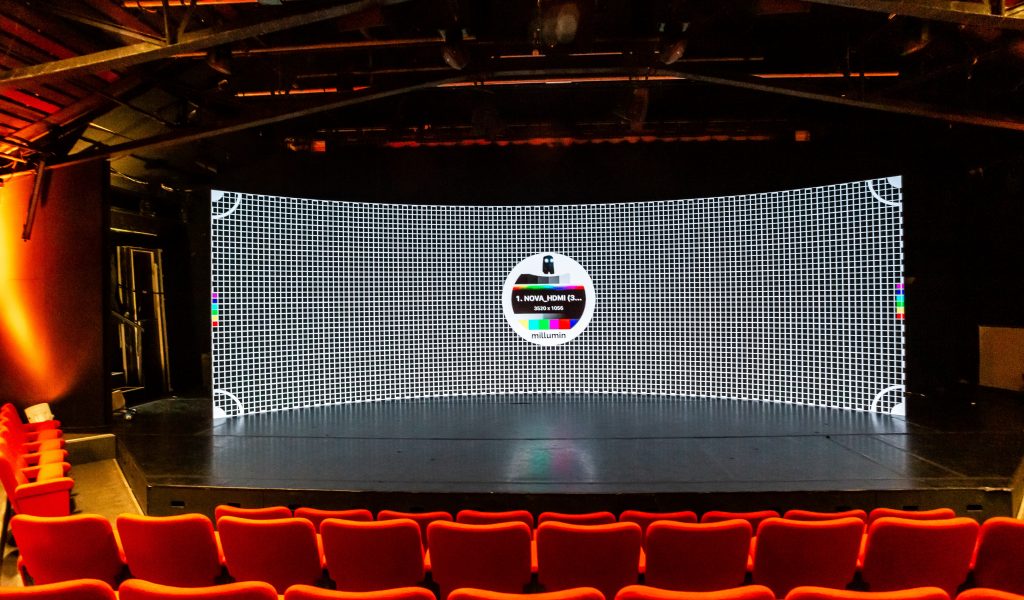 Curved LED studio Hire London